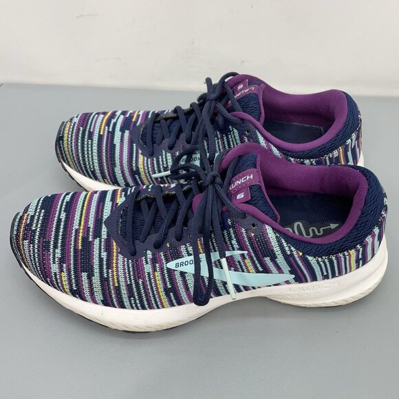 Brooks Launch 6 Sneakers Shoes Athletic Running Training Blue Colorful Womens 8 - Picture 7 of 15